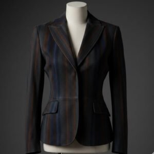 بلزر جلد طبيعي خامة نبه لون مسطر دا