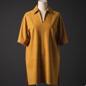 تونيك جلد طبيعي خامة نبه لون مستردا